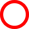 Road Sign No Vehicles